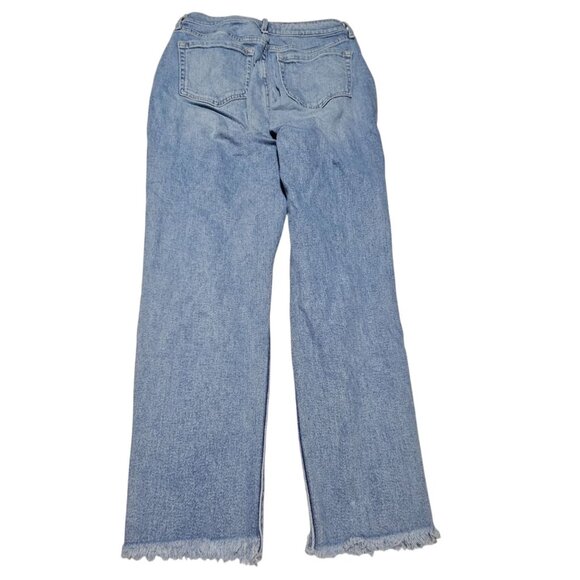 Hollister Curvy High Rise Mom Jeans Womens Size 9 Light Wash Distressed Denim - Picture 3 of 6